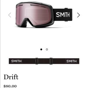 NEW Smith DRIFT Ski/Board Goggles. Never been worn. In original packaging.